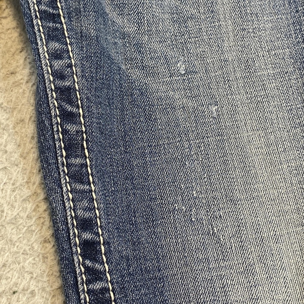 Miss Me Jeans‎ Womens 28 Blue Boyfriend Capri Distressed Contrast Stitching - Picture 6 of 12